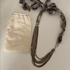 Anthropologie Ribbon Necklace